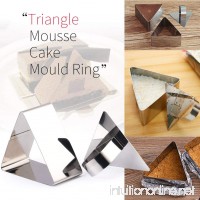 Mousse Cake Ring Mold Guowall Cake Mold in Triangle Shape Cake Forming Ring Cutter Mold Dessert and Cooking Rings with Food Press Stainless Steel - B01IAZ90B6